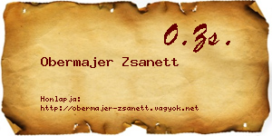 Obermajer Zsanett névjegykártya